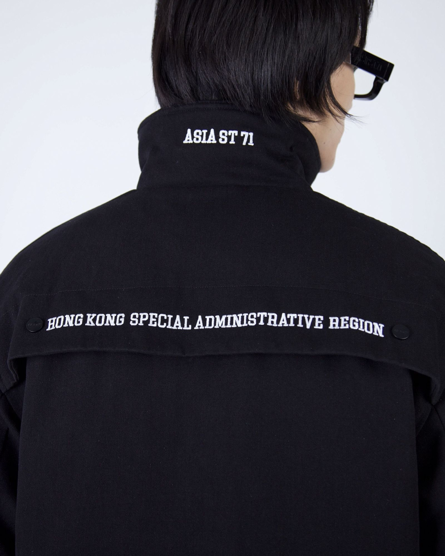 Куртка из плотного хлопка канвас ASIA ST 71, цвет: Черный, Ast71.coat-HK-black купить онлайн