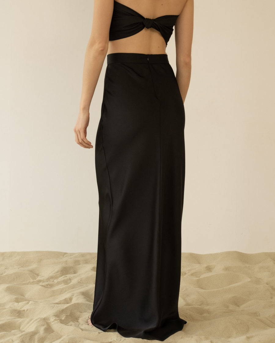 Юбка-макси НИ ИМЕНИ, НИ ПОХОЖИХ, цвет: Черный, 00-00000206 купить онлайн