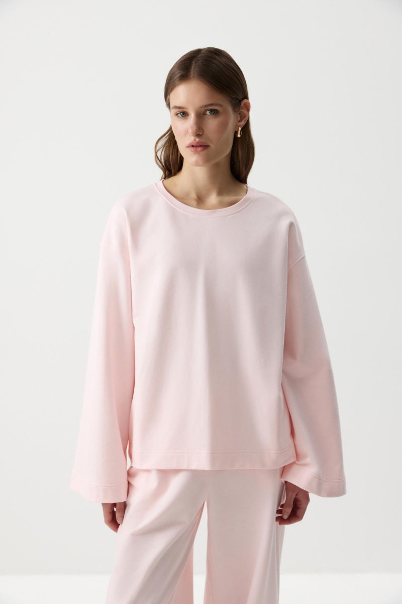 Лонгслив с широкими рукавами Charmstore, цвет: розовый, 205-52158-221 купить онлайн