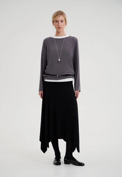 Лонгслив свободного кроя CHUBA, цвет: серый,  купить онлайн