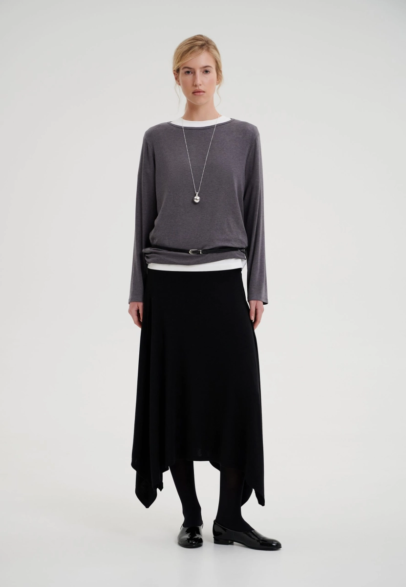 Лонгслив свободного кроя CHUBA, цвет: серый,  купить онлайн