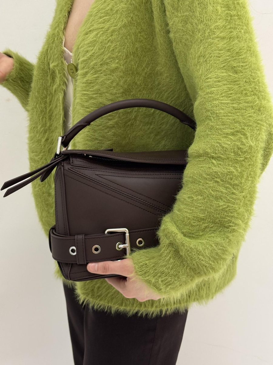 Сумка с декоративным ремнем brand salad, цвет: коричневый J-704-PHR 8120 купить онлайн