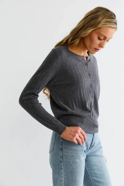 Кардиган тонкий Erist store, цвет: серый, НФ-00003167 купить онлайн