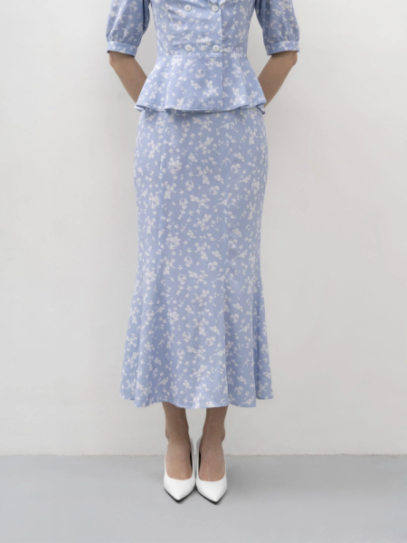 Юбка в цветочный принт