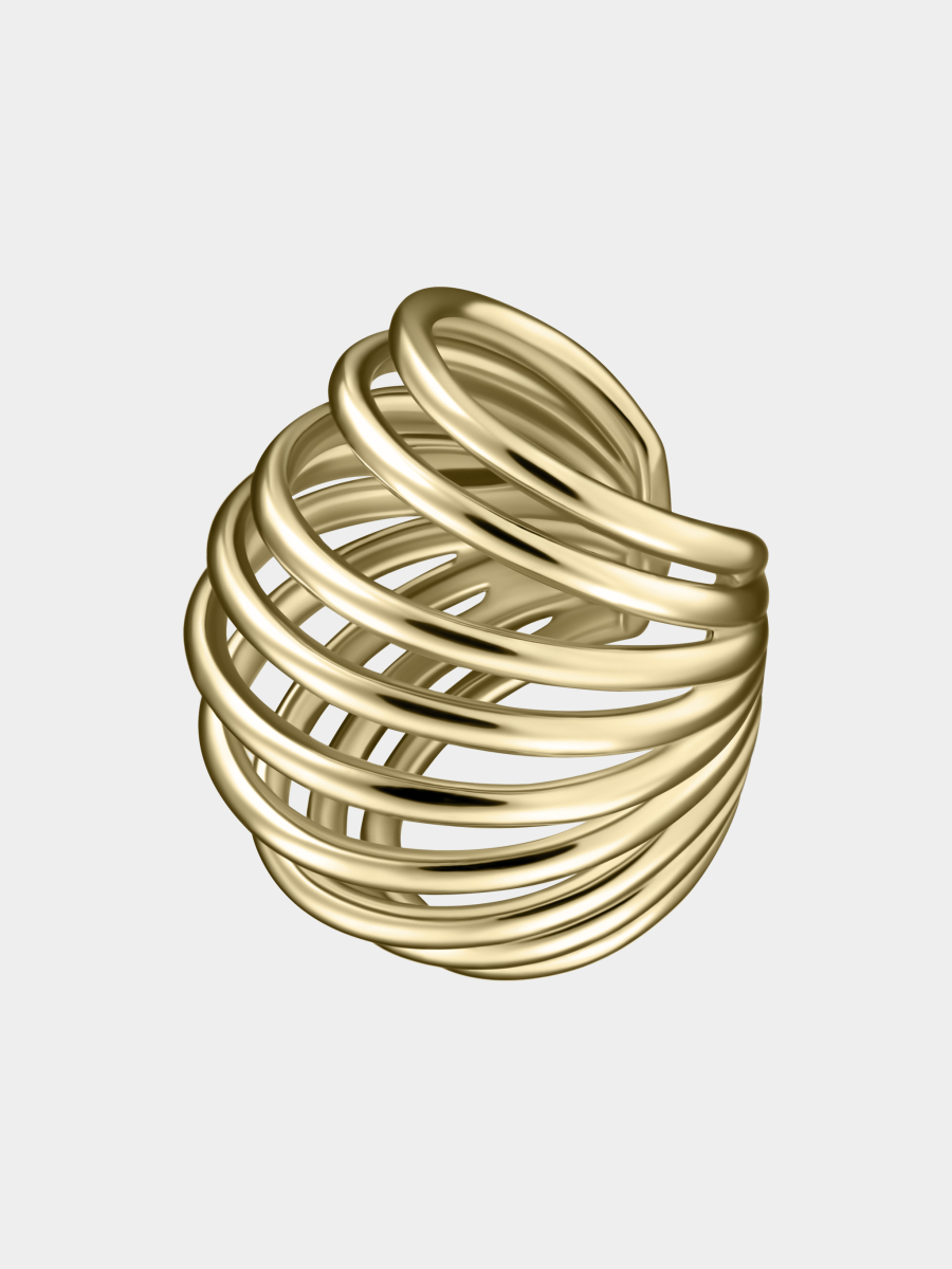 Многослойный кафф RUSHEV, цвет: золотой RSHV_CFCH24_4G | новая мужская коллекция купить онлайн