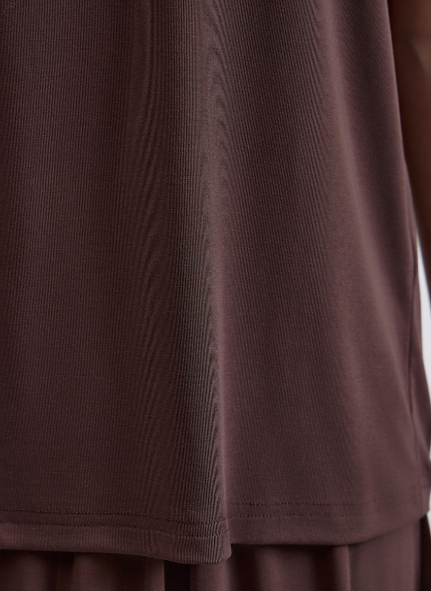 Майка из трикотажа ALL WE NEED, цвет: коричневый, 2604W2114-19 купить онлайн