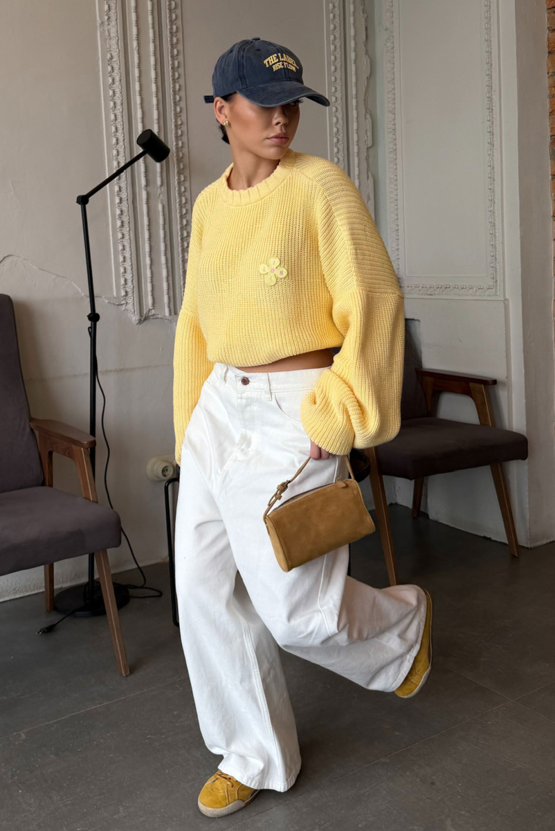 Джинсы на низкой посадке (белые) Label .B, цвет: голубой, Jc.18.4.3659.0325WH купить онлайн