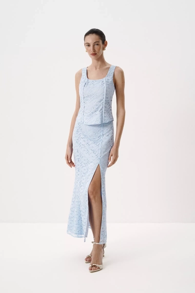 Топ корсетный из кружева Charmstore, цвет: голубой, 102-627122-668 купить онлайн