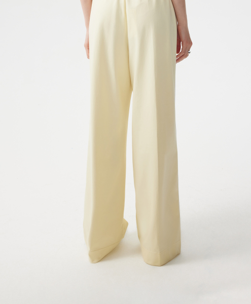 Брюки трикотажные средней посадки GLVR, цвет: Желтый, 126G24GAC5601 купить онлайн