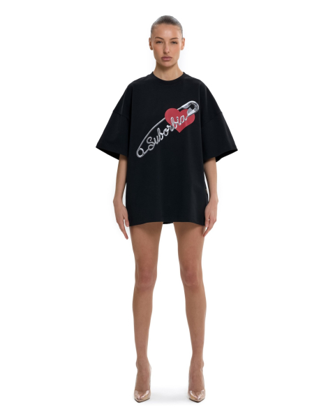 Футболка с принтом Suborbia, цвет: Черный 006756 | новая женская коллекция купить онлайн