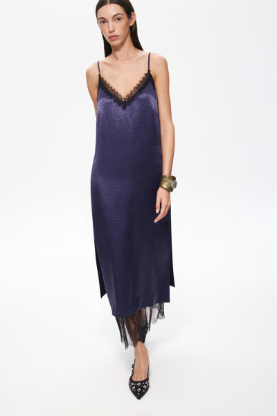 Платье-комбинация с кружевом DREAMS BY ALENA AKHMADULLINA, цвет: фиолетовый, 225102130204295/912000 купить онлайн