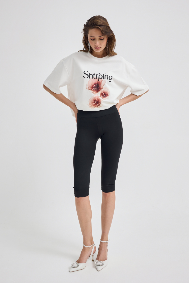 Капри Shtripling, цвет: Черный, SHPNT012BLK купить онлайн