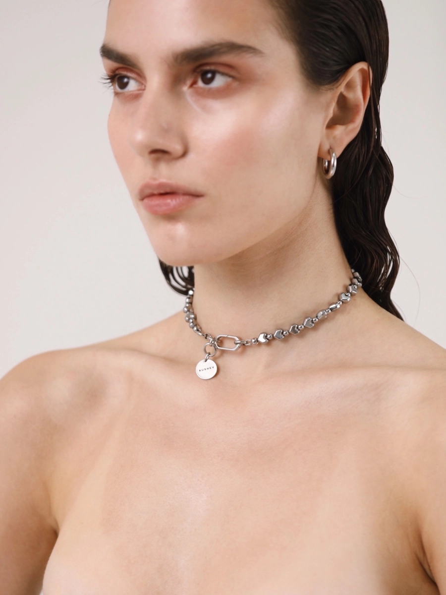 Чокер из гематитовых сердец RUSHEV RSHV_CH_H1 купить онлайн