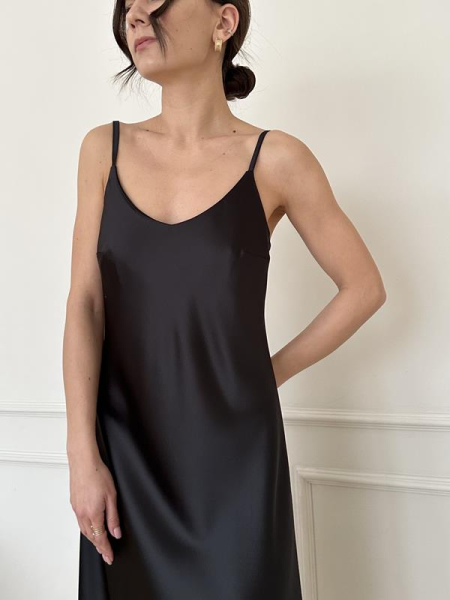 Платье-комбинация НИ ИМЕНИ, НИ ПОХОЖИХ, цвет: Черный, 00-00000074 купить онлайн