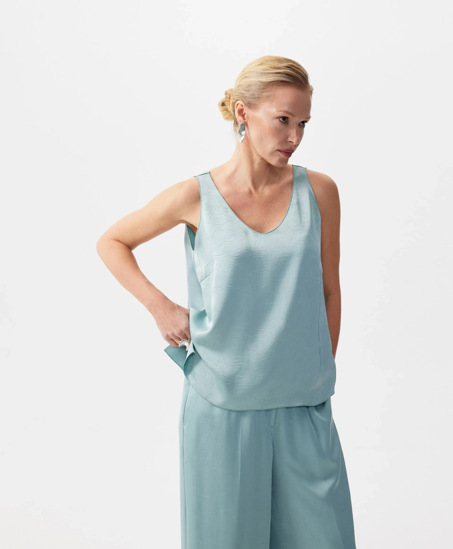 Топ прямой формы GLVR, цвет: зеленый, 126G26GAC2408 купить онлайн