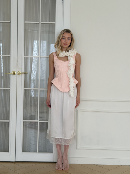 Бельевая юбка НИ ИМЕНИ, НИ ПОХОЖИХ, цвет: молочный, 00-00000364 купить онлайн