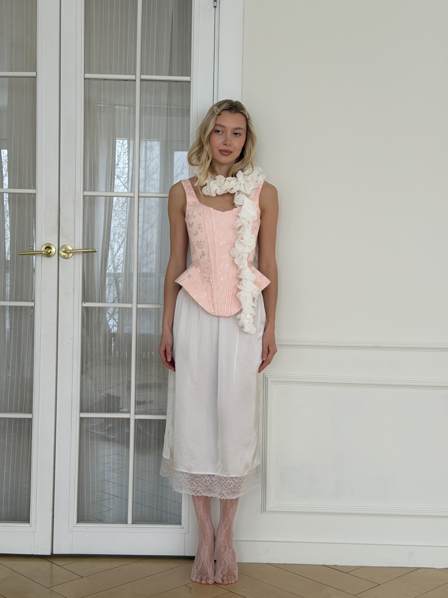 Бельевая юбка НИ ИМЕНИ, НИ ПОХОЖИХ, цвет: молочный, 00-00000364 купить онлайн