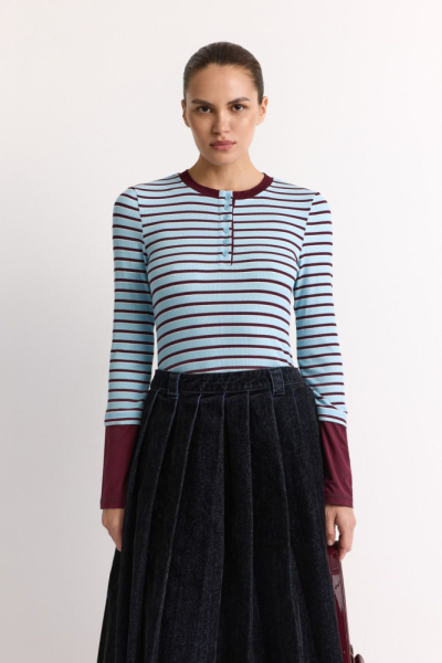 Лонгслив из смесовой вискозы