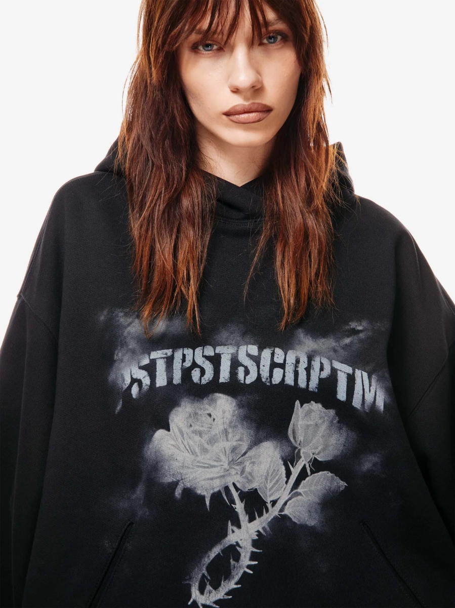 Худи оверсайз с принтом p.p.s., цвет: Черный, 1046.00.00.BLK купить онлайн