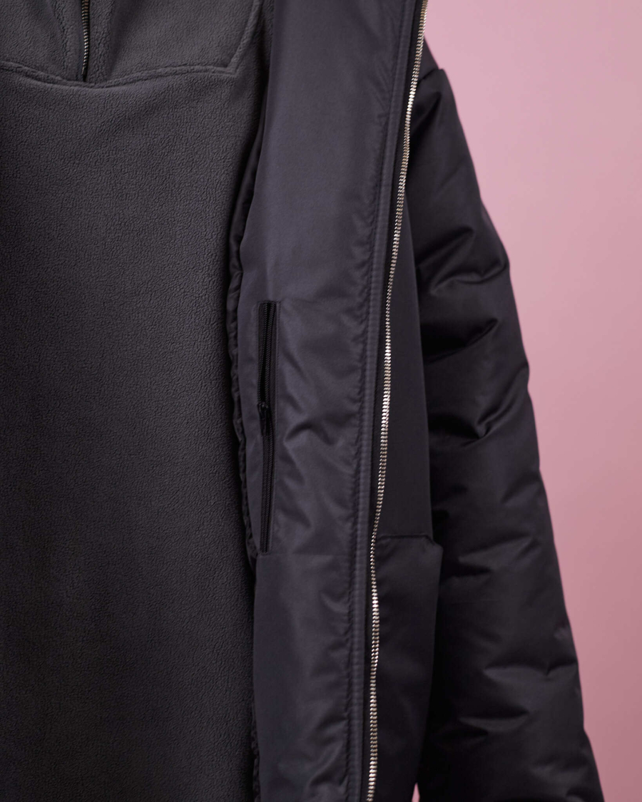 Куртка зимняя с поясом TABOO, цвет: графит, K002 купить онлайн Куртка зимняя с поясом TABOO, цвет: графит, K002 купить онлайн