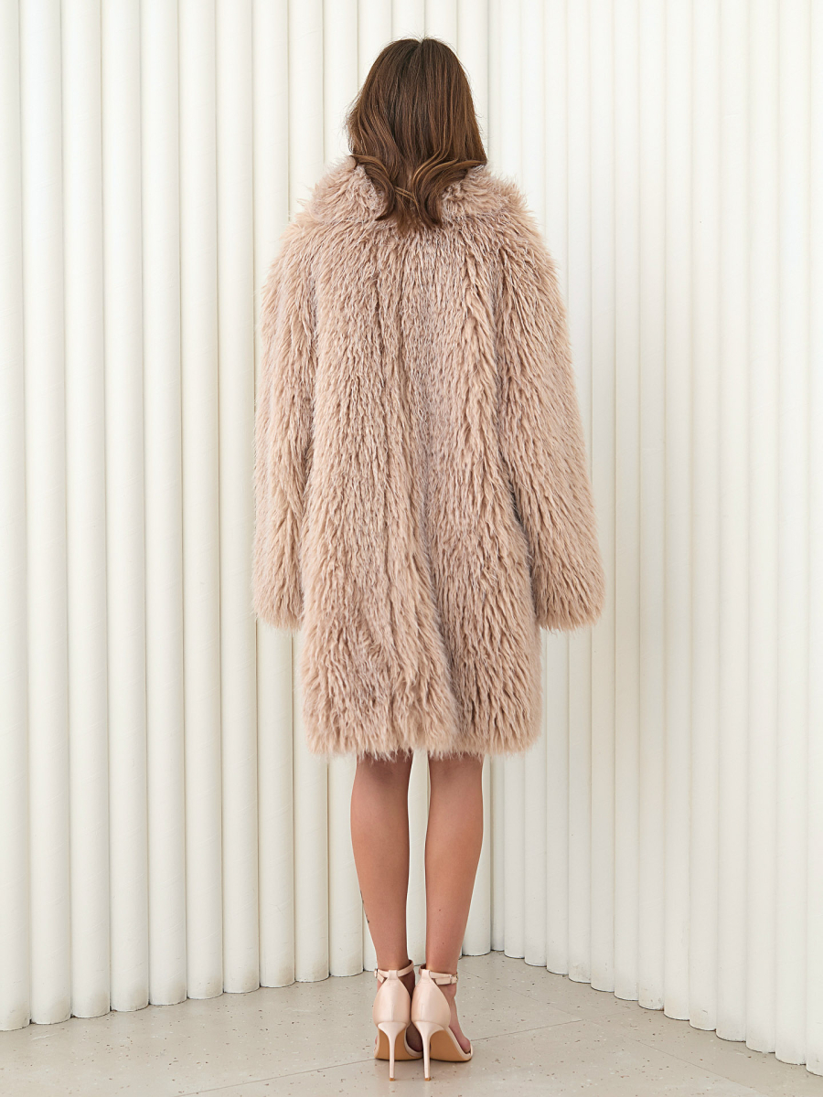 Полупальто двусторонее I.B.W., цвет: эко-мех, бежевый, CO051 купить онлайн Полупальто двусторонее I.B.W., цвет: эко-мех, бежевый, CO051 купить онлайн