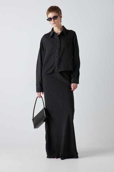 Костюм: рубашка+юбка MIA AIM, цвет: Черный, MIA651 купить онлайн