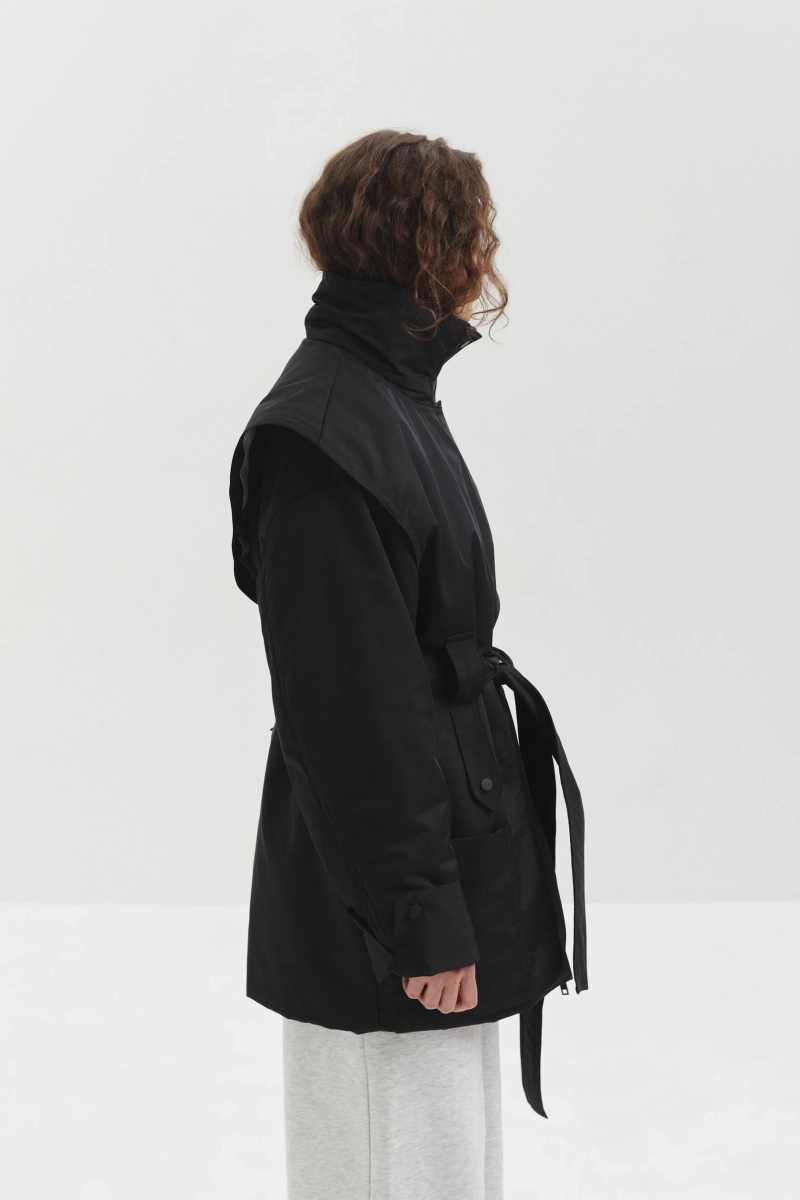 Куртка с воротником-стойкой marte, цвет: Черный,  купить онлайн