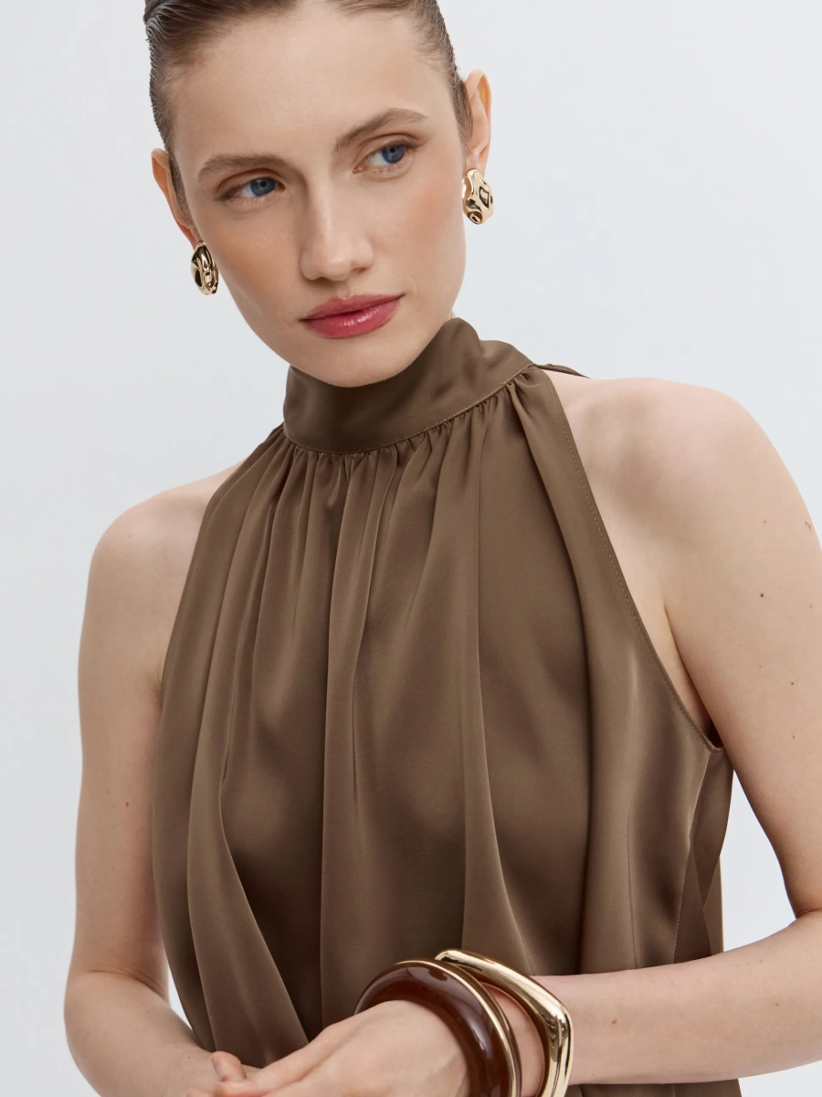 Комбинезон из атласа ANNA PEKUN, цвет: серый, 23.2600.800 купить онлайн