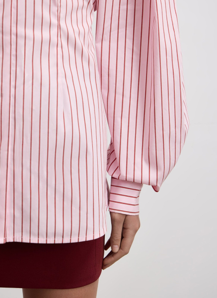 Рубашка с объемным рукавом ALL WE NEED, цвет: розовый,  купить онлайн