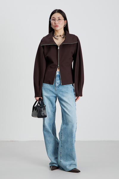 Джемпер на молнии MIA AIM, цвет: темный шоколад, MIA739 купить онлайн