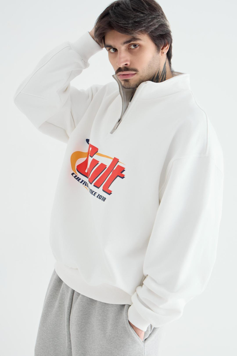 Анорак с принтом CULTBASE, цвет: белый,  купить онлайн