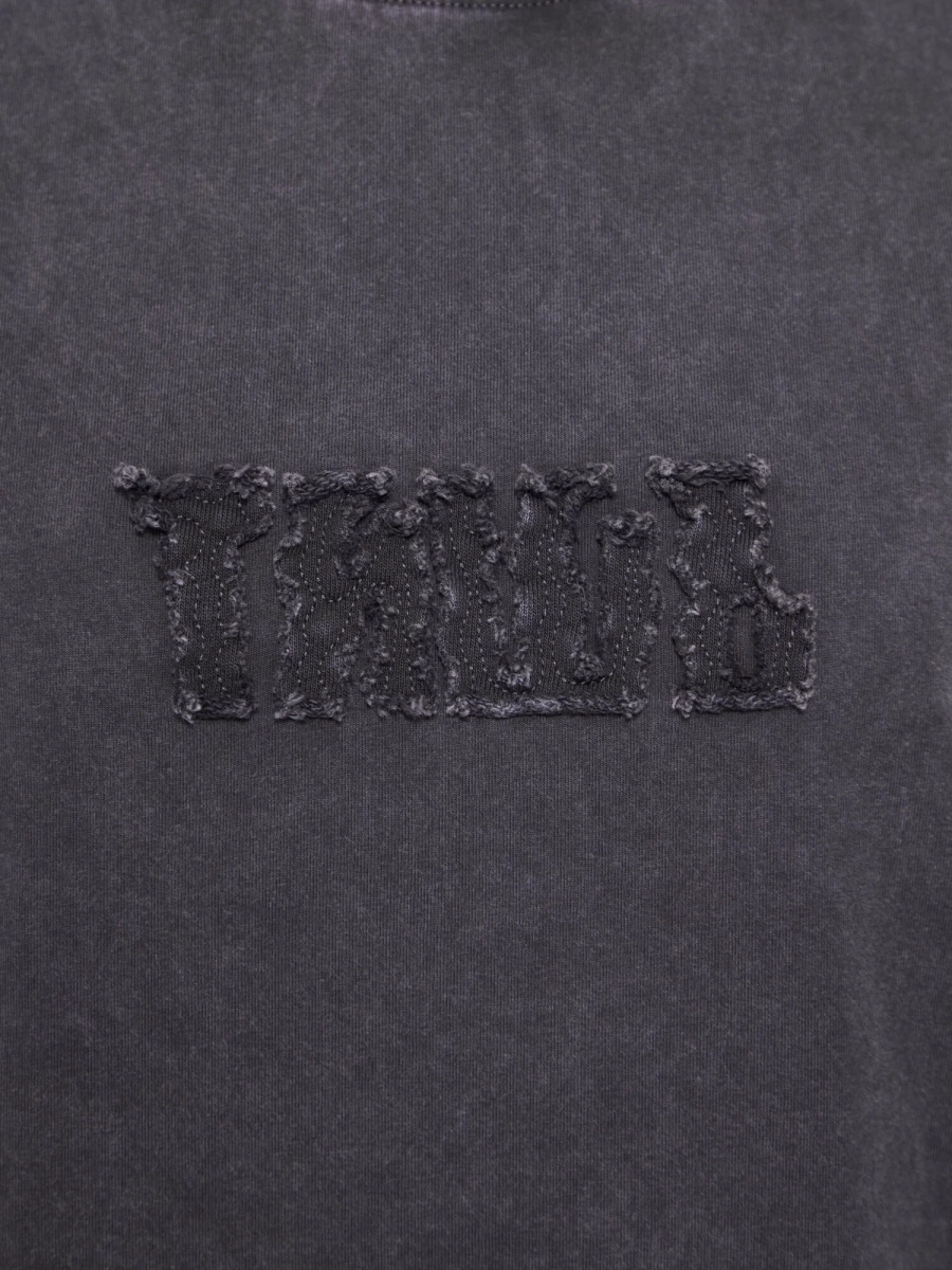 Женская футболка оверсайз с принтом MUTED, цвет: темно-серый, 904312.WTSH0022_Dark-grey купить онлайн