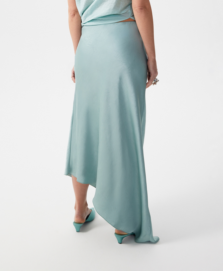 Юбка с асимметричной линией низа GLVR, цвет: зеленый, 126G26GAC6109 купить онлайн