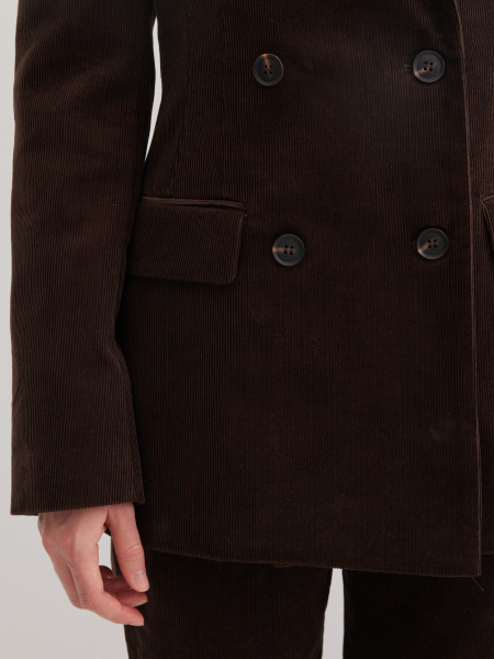 Пиджак вельветовый Marou, цвет: коричневый, Mar6_2602 купить онлайн