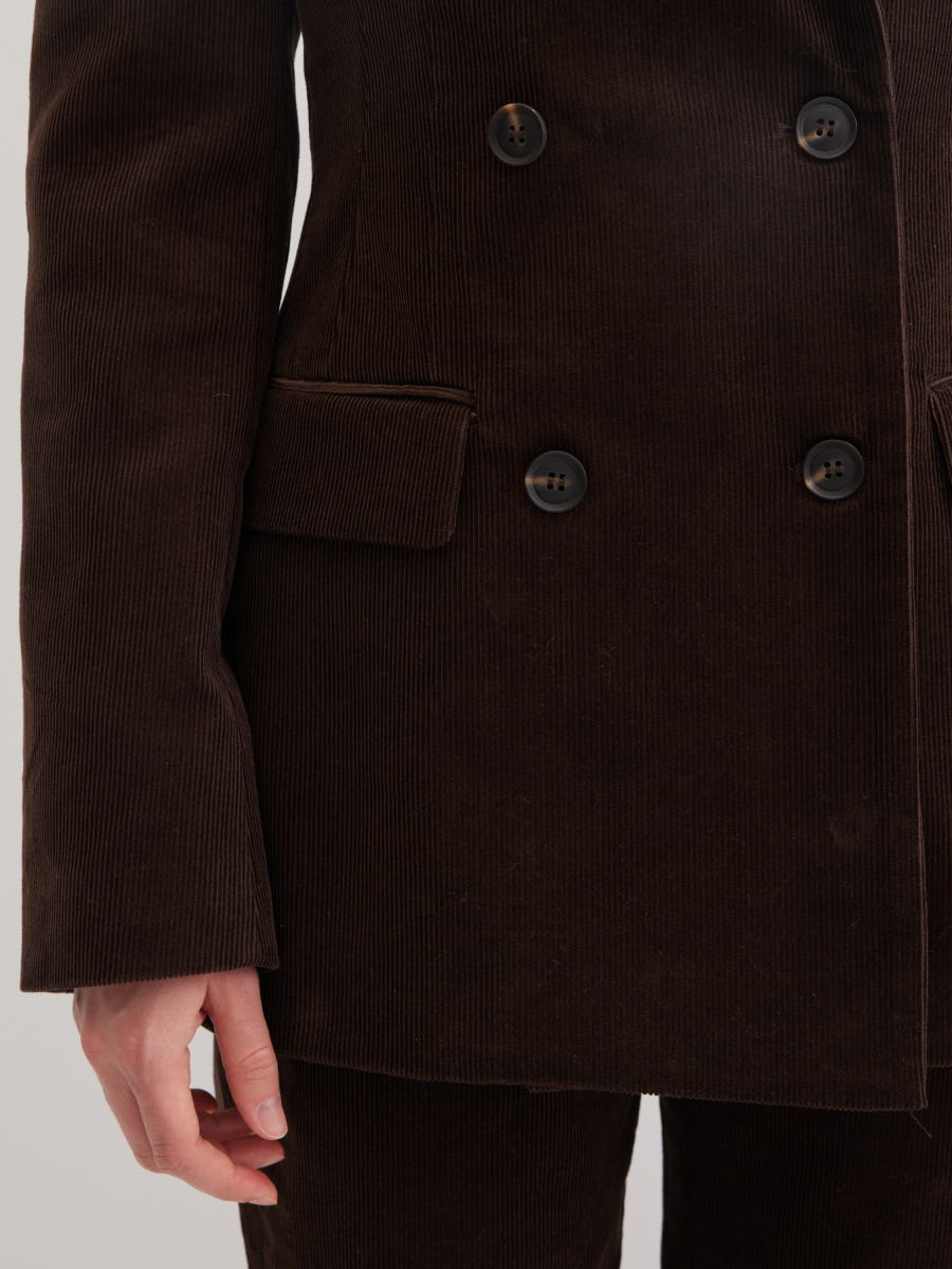 Пиджак вельветовый Marou, цвет: коричневый, Mar6_2602 купить онлайн