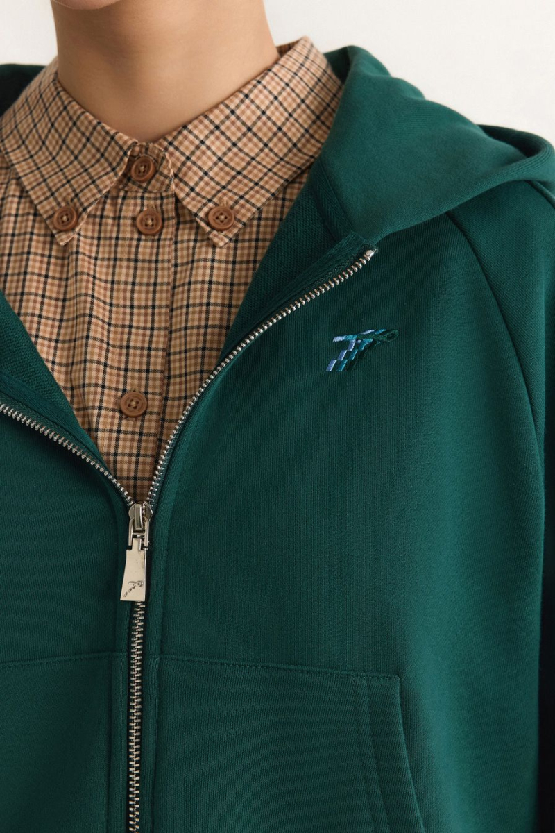 Худи из 100% хлопка TOPTOP, цвет: зеленый, TT.054.17670.500 купить онлайн