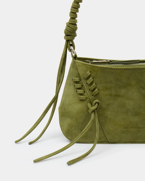 Сумка с декоративной шнуровкой Arny Praht, цвет: зеленый  купить онлайн