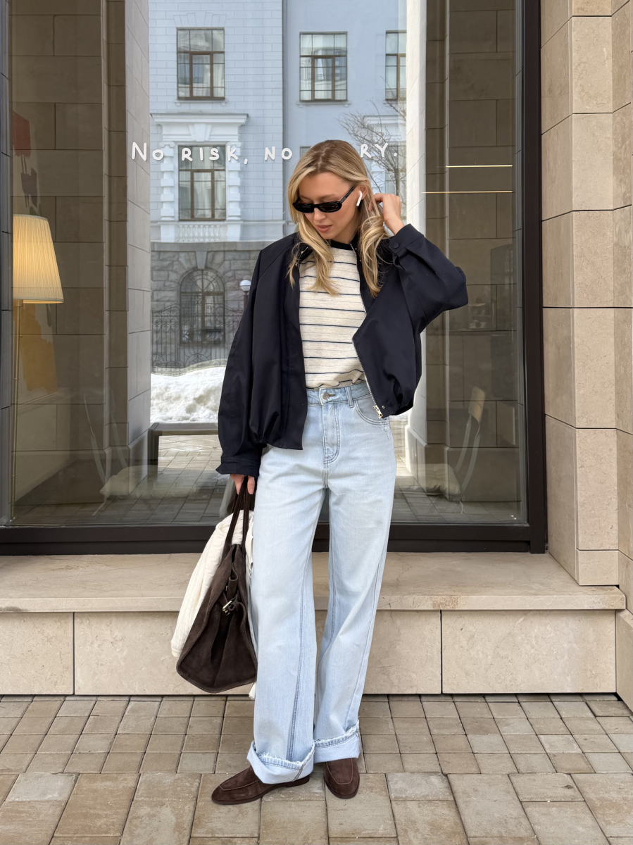 Джинсы прямого кроя