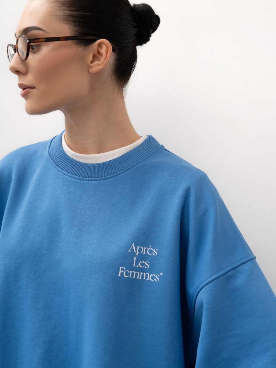 Свитшот объемный TRES, цвет: голубой, НФ-00002709 купить онлайн