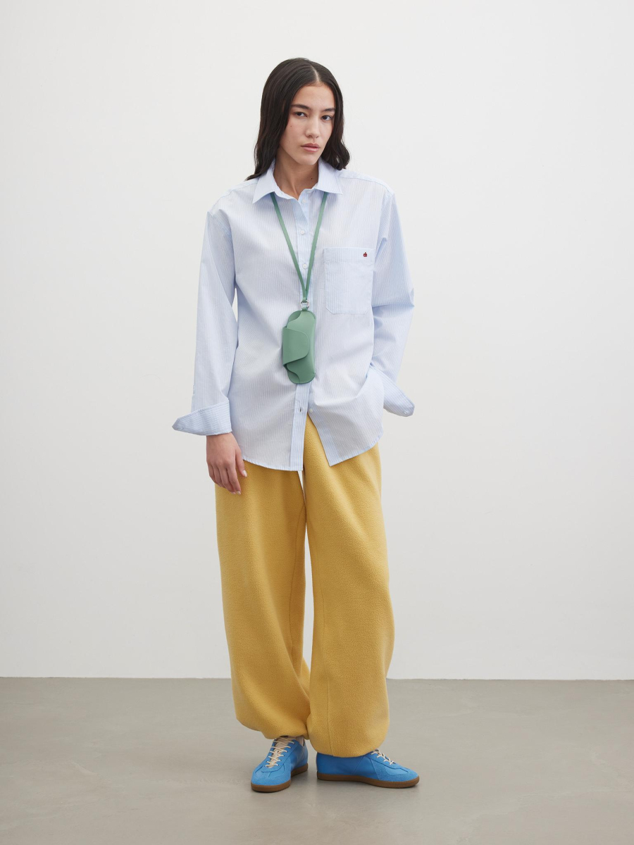 Рубашка в полоску Chaika, цвет: голубой, SS26BL09-123 купить онлайн