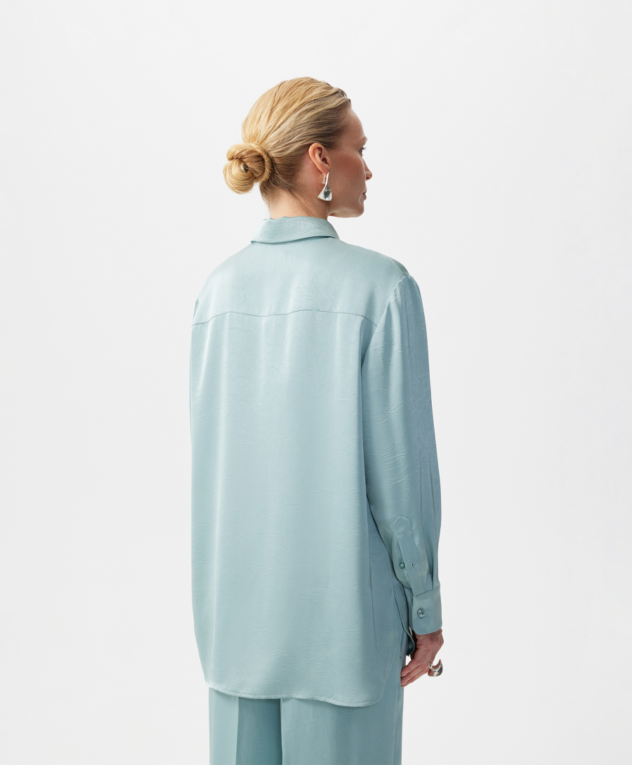 Блузка с длинным рукавом GLVR, цвет: зеленый, 126G26GAC2221 купить онлайн