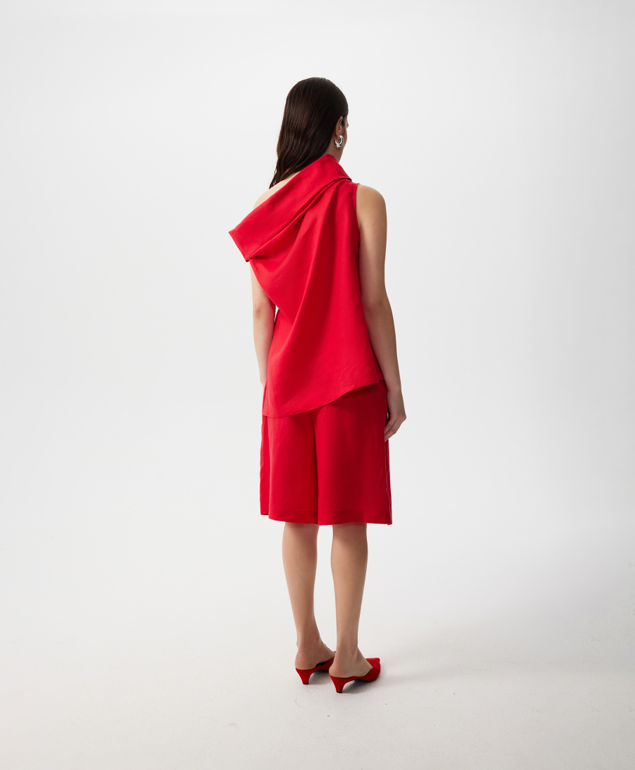 Топ льняной GLVR, цвет: красный, 126G25GAC2212 купить онлайн