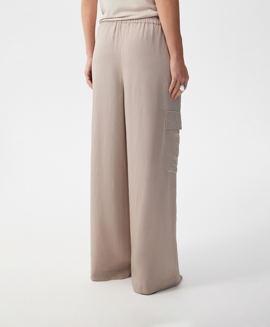 Брюки-палаццо высокой посадки GLVR, цвет: серый, 126G22GAC6328 купить онлайн