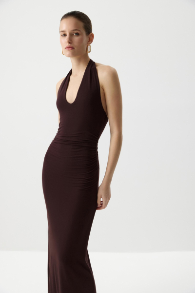 Платье с открытой спиной Charmstore, цвет: коричневый, 207-52965-551 купить онлайн