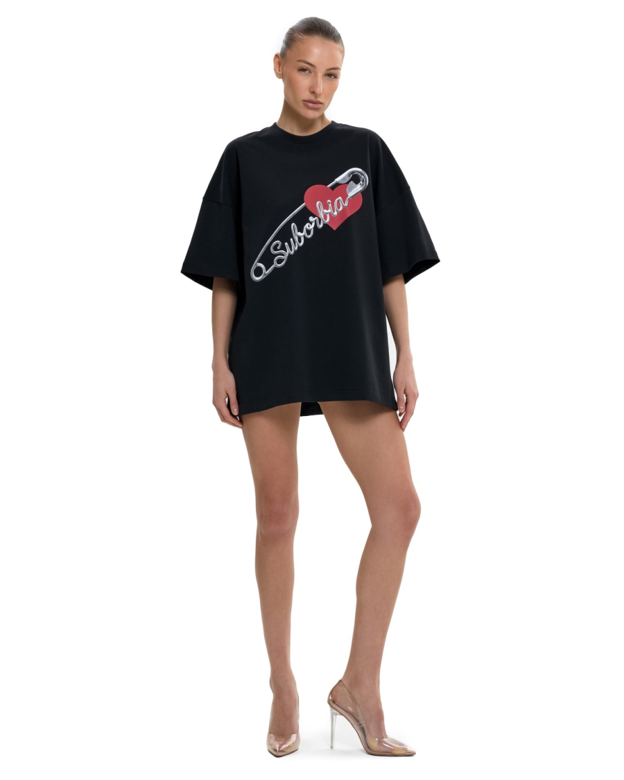 Футболка с принтом Suborbia, цвет: Черный 006756 | новая женская коллекция купить онлайн