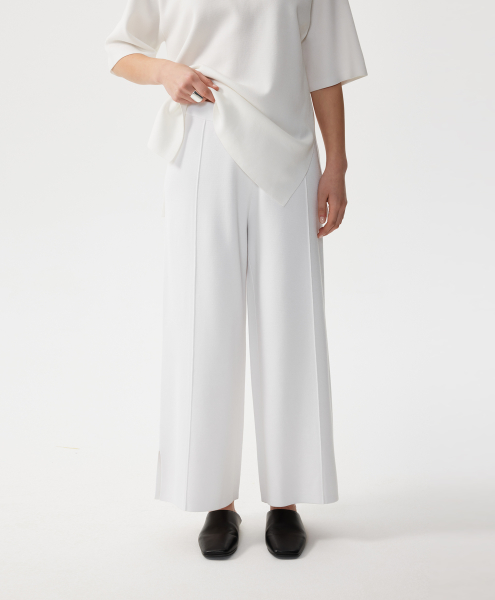 Брюки из джерси прямые GLVR, цвет: белый, 126G21GAC3701 купить онлайн