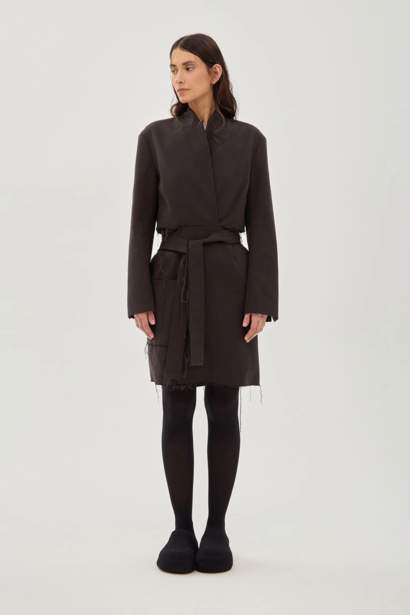 Платье-пиджак с фартуком