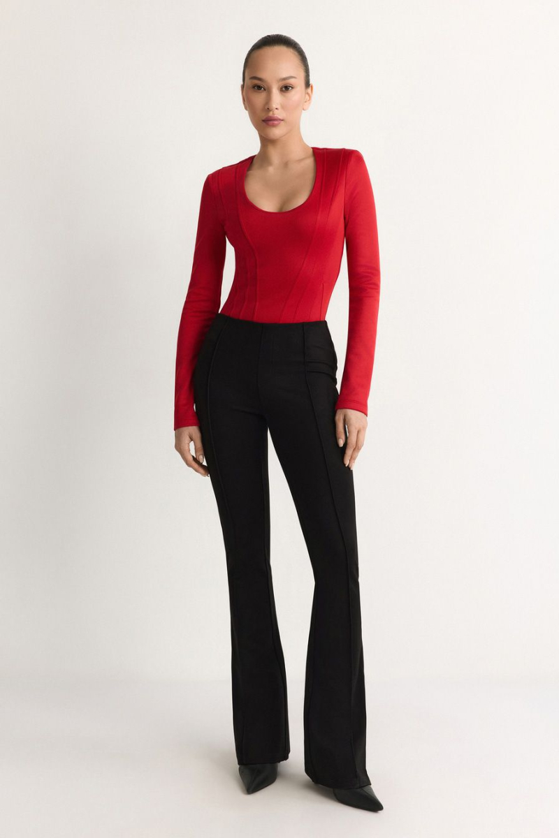 Боди с широкими плечами TOPTOP, цвет: красный, TTS.023.18296.320 купить онлайн