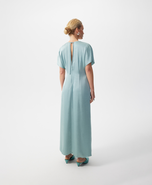 Платье макси приталенного кроя из шелковистой ткани GLVR, цвет: зеленый, 126G26GAC2517 купить онлайн