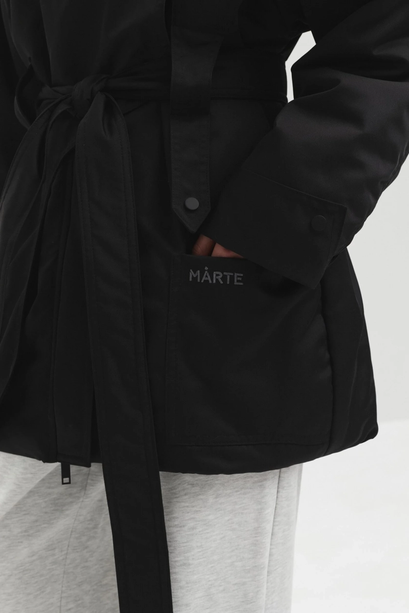 Куртка с воротником-стойкой marte, цвет: Черный,  купить онлайн